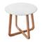 Hello Honey® Modern Bohemian Marble & Wood Round End Table